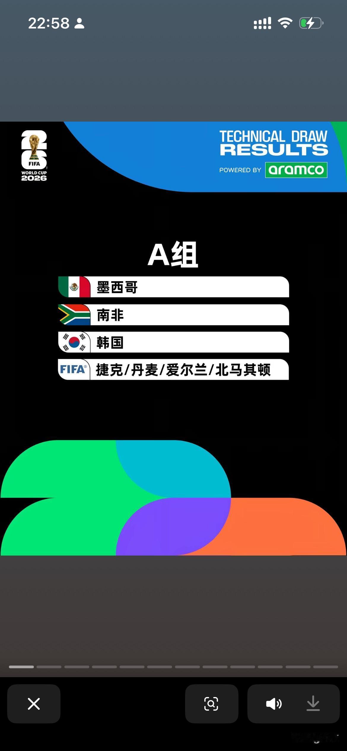 明年世界杯的分组情况出来了，巴拉圭代表当时好像大声地喊了一声，oh no[捂脸]