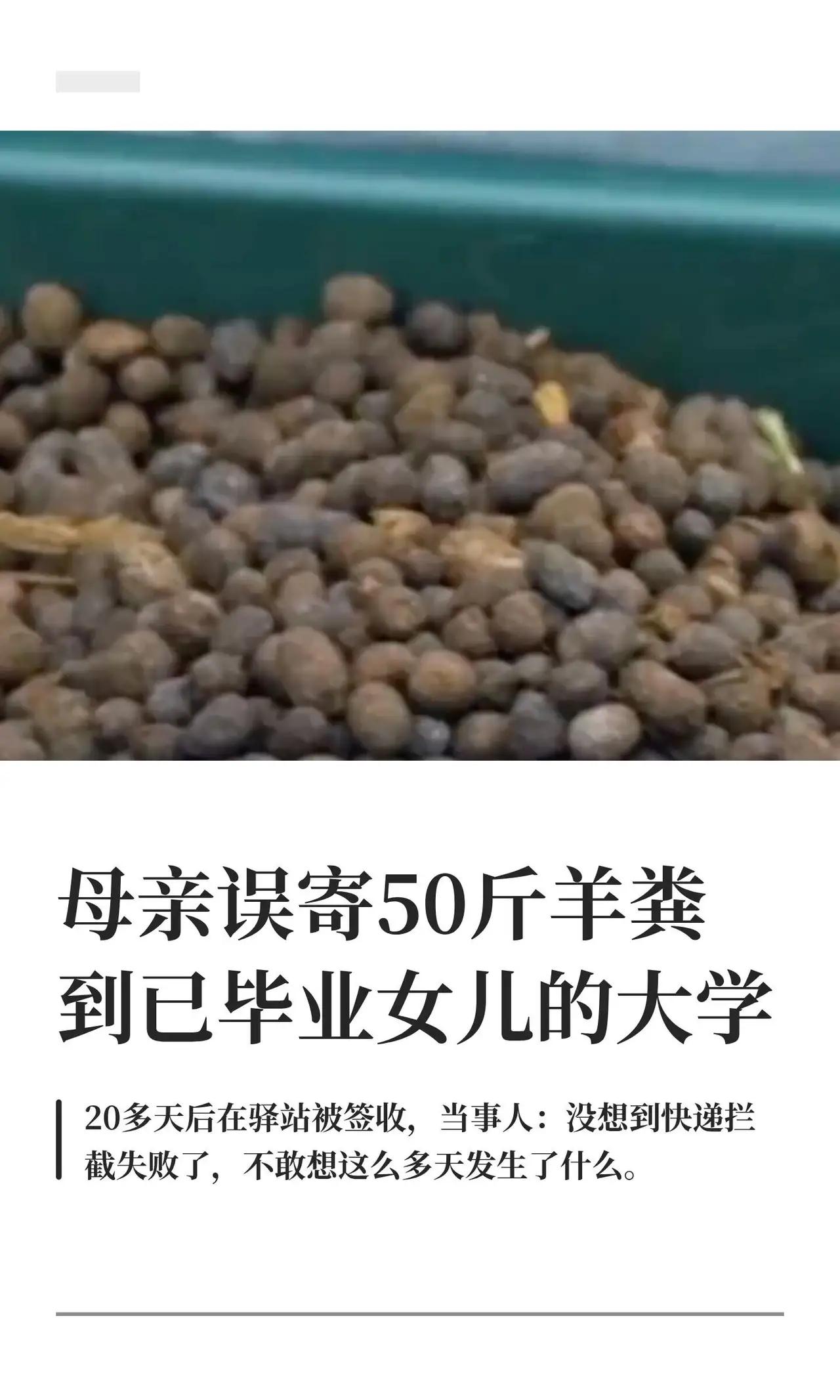 50斤羊粪在驿站“发酵”20天，亲妈的爱太重了！

哈哈哈哈这事儿我能笑一年。
