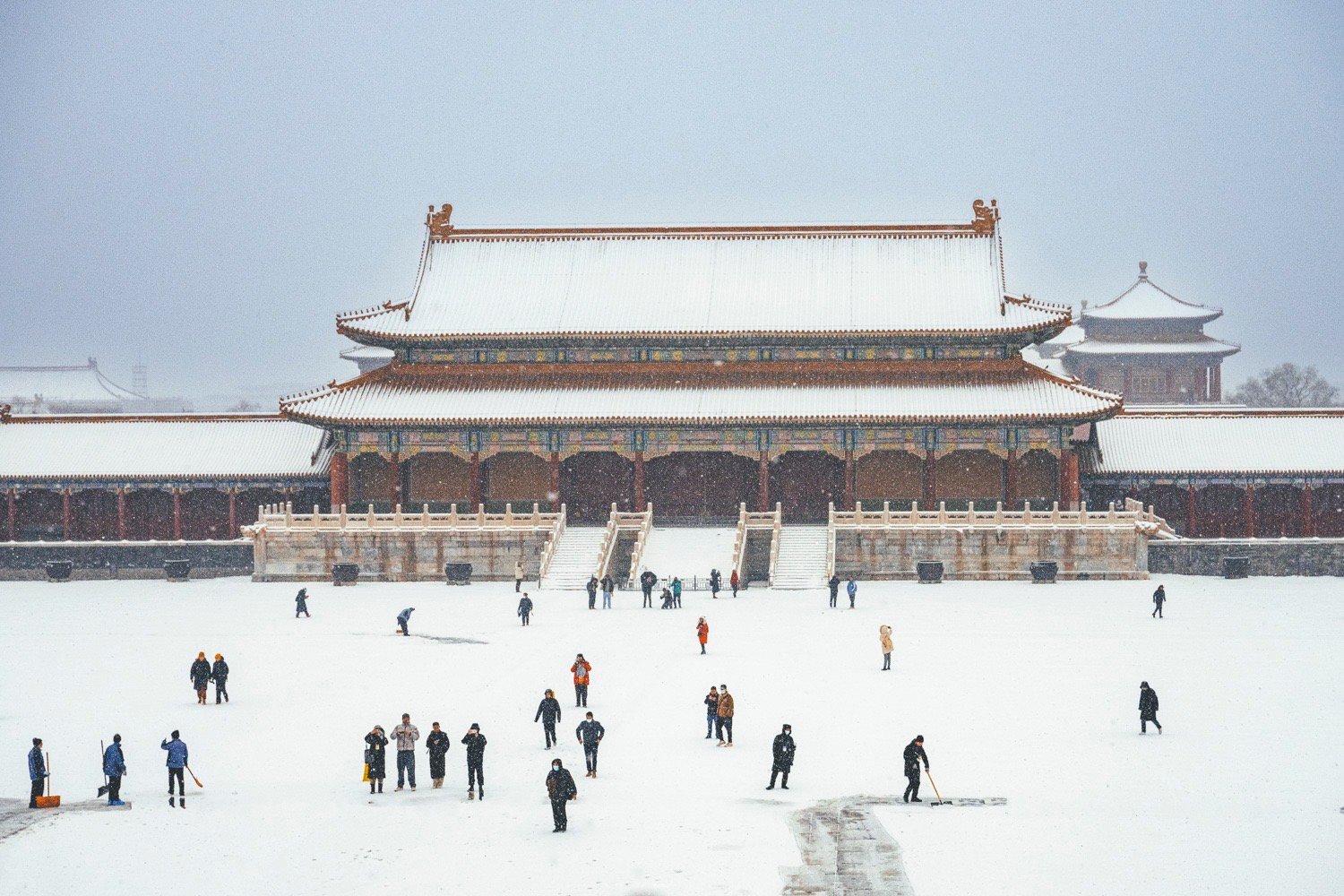 《故宫赏雪图》发张老图压压惊，晚安💤