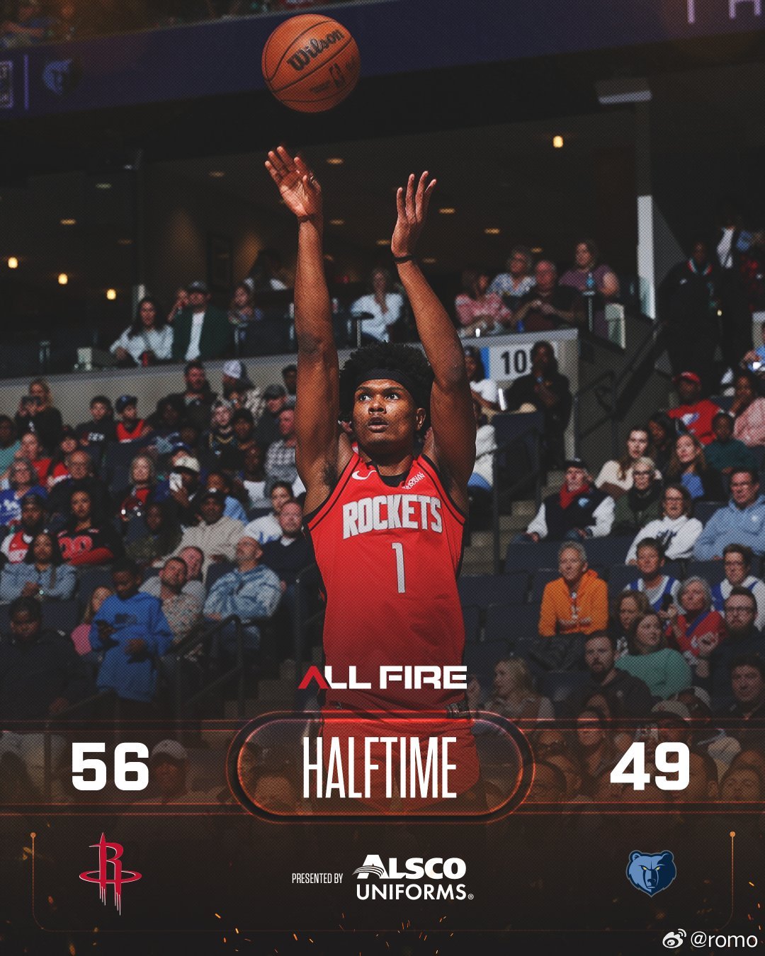 半场领先7分10个前场板，17个助攻谢泼德申京各10＋5＋4断，10＋4＋5助阿