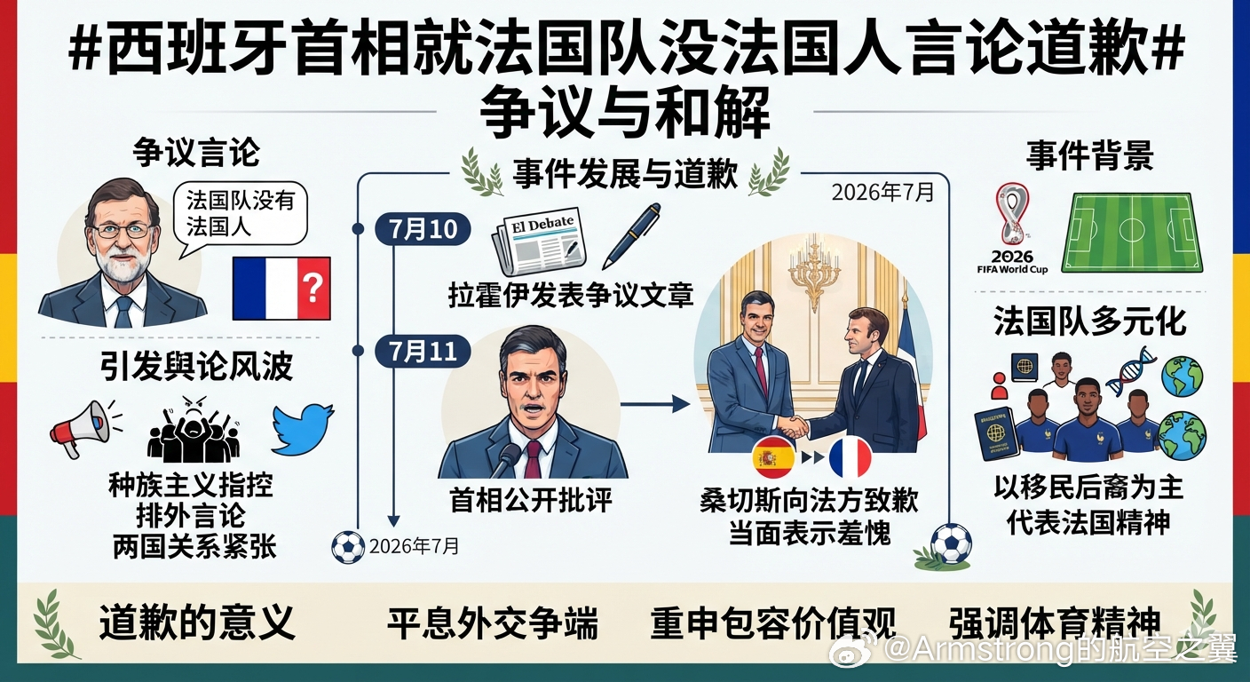 西班牙首相就法国队没法国人道歉 大V观赛团 西班牙前首相马里亚诺·拉霍伊在7月1