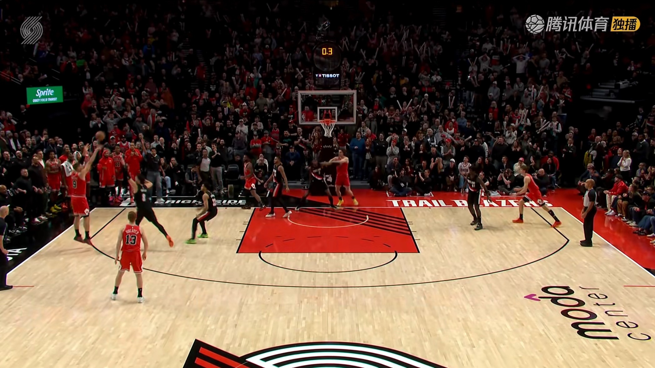 武切维奇三分绝杀开拓者