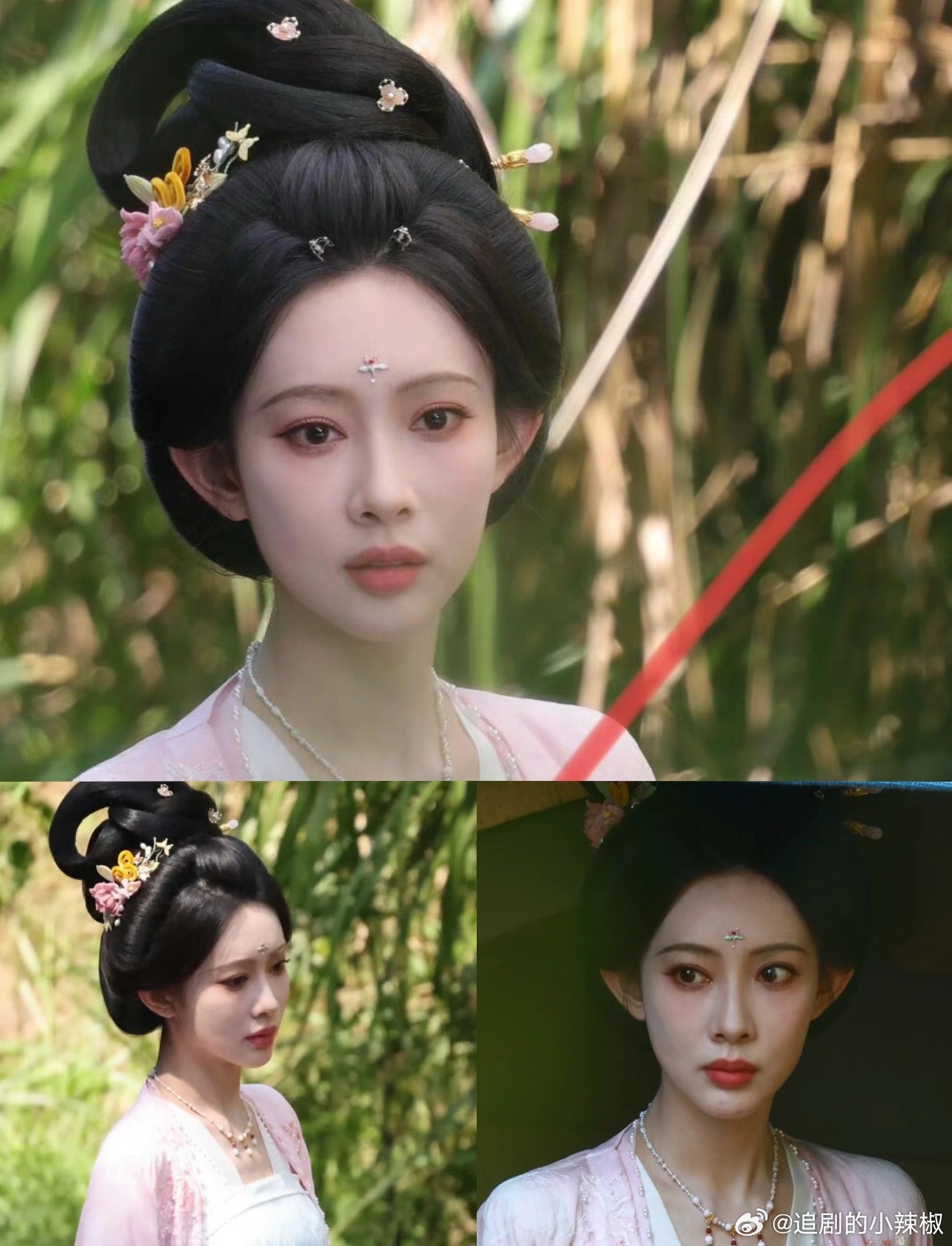 肉眼可见的疲惫，眼里都没光了，无缝进组还蛮消耗灵气 ​​​