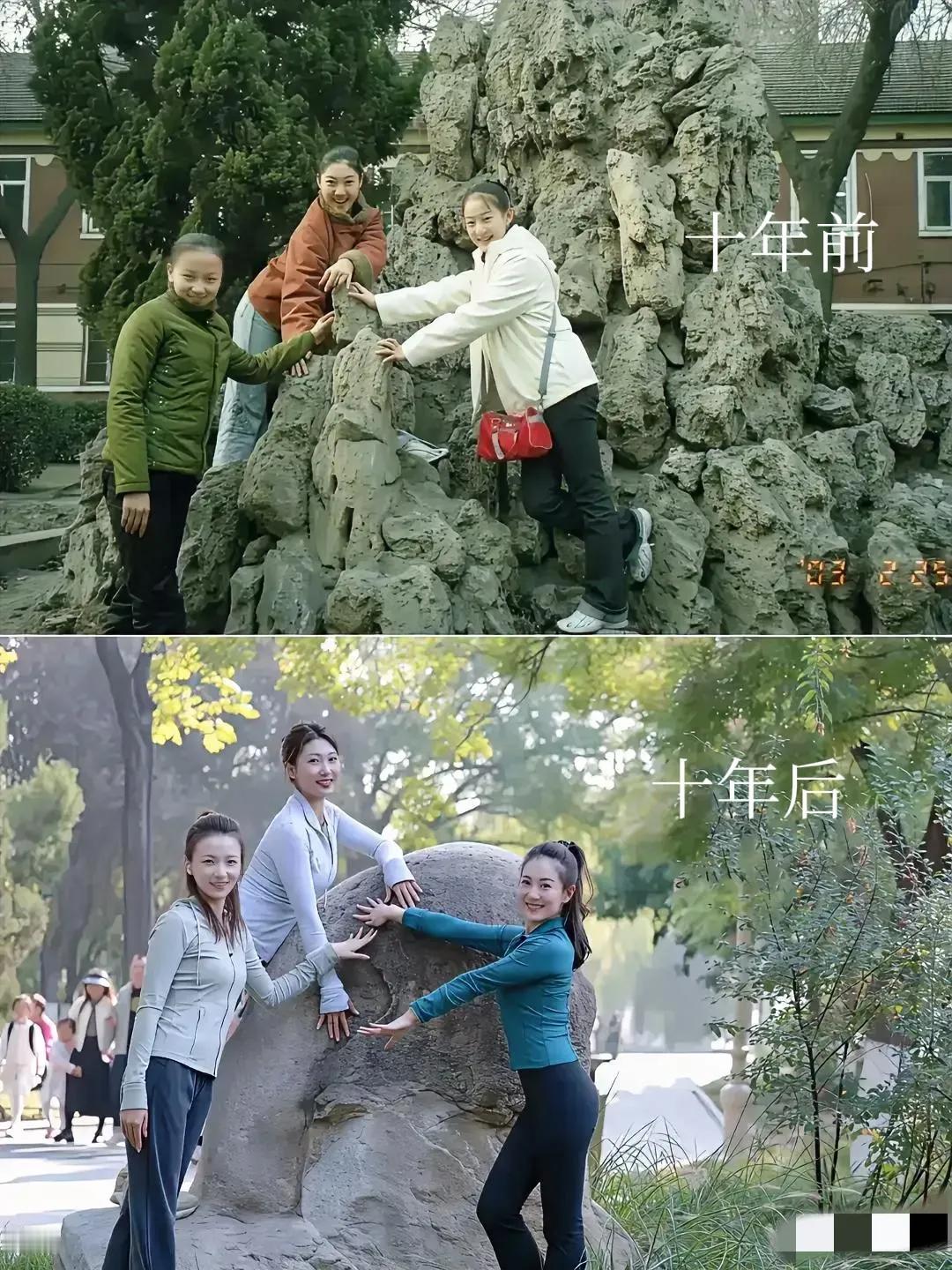 十年前 vs 十年后，一转眼小姑娘变成了大姑娘了！[捂脸]