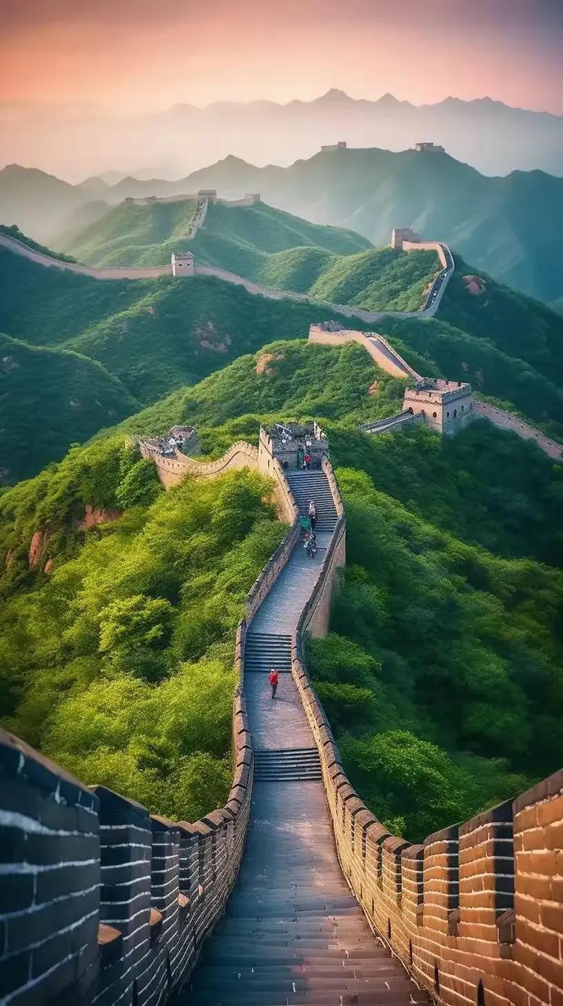 上联：？？？
下联：万里长城镇边陲。