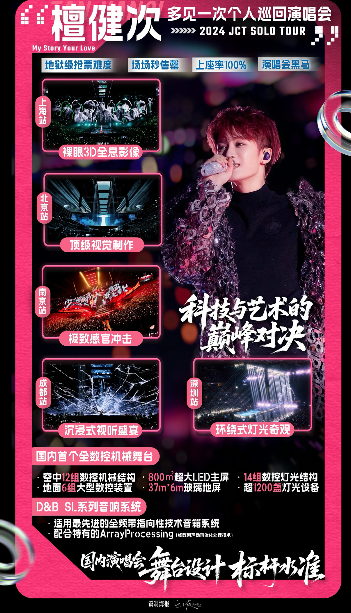 演唱会抢票难度排行榜最难的那当然是全能六边形战士檀健次喽，当演员有好多经典角色，