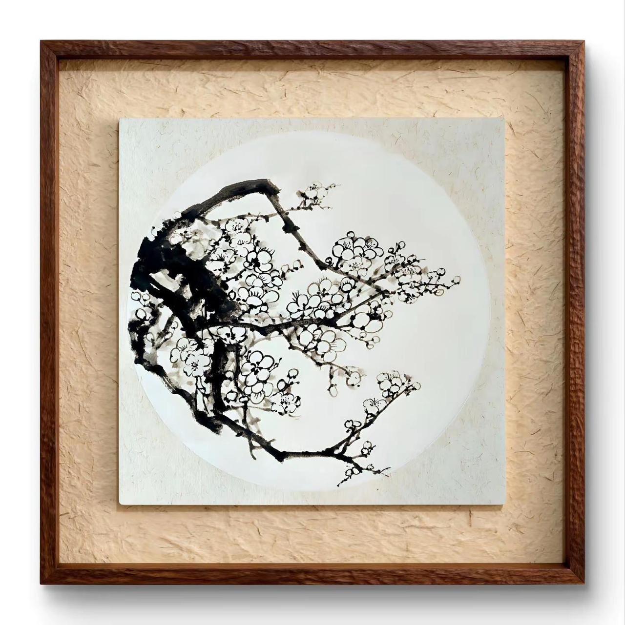 墨梅。国画梅花欣赏 笔墨梅花
