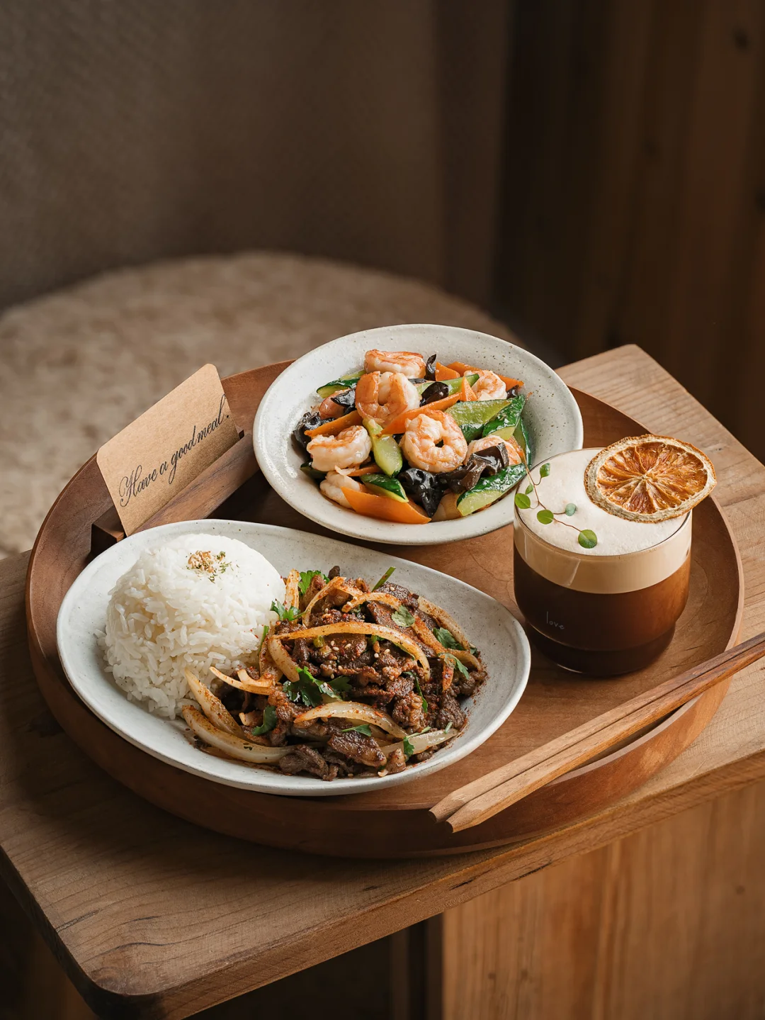 习惯了被美食照顾