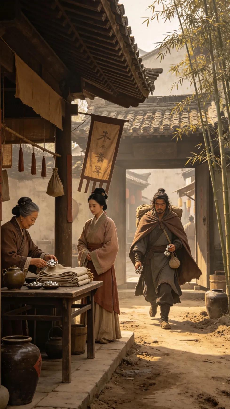 武松辛苦钱银，哪及王婆上下嘴唇一碰来得容易呐。
武松打虎出名，被知县收在衙门做个