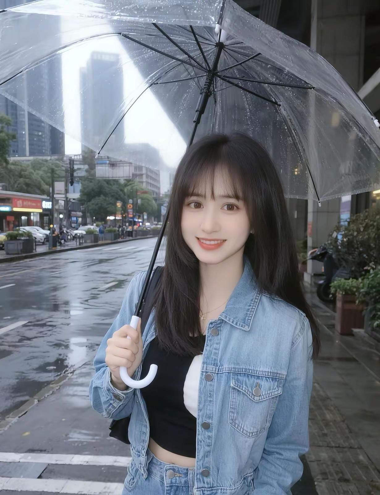 爱笑的人运气不会差 AI都市雨天照 随变ai随便玩