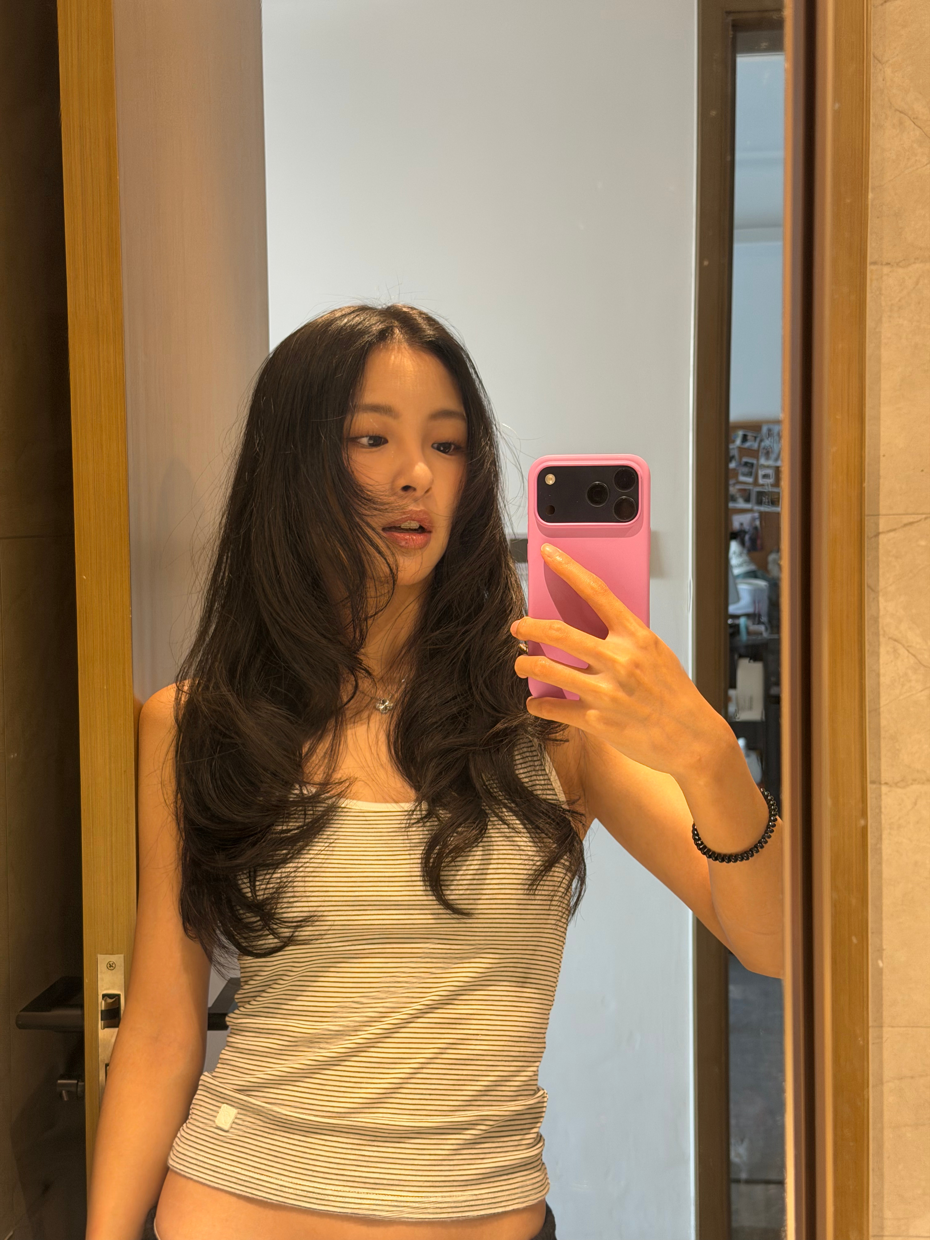我用吹风机吹的 完全不敢动它 五步散 ​​​