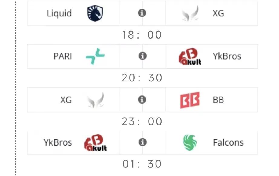 DOTA2: 梦幻联赛S26第二天赛程，硬仗

18:00
XG vs Liqu