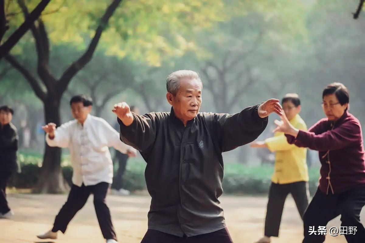 春日生活打卡季天气暖和了，公园的老年人多起来了，下棋，打扑克牌，跳舞，玩健康器材