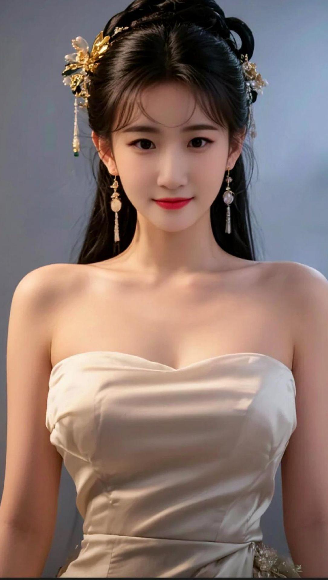 AI抹胸古风照