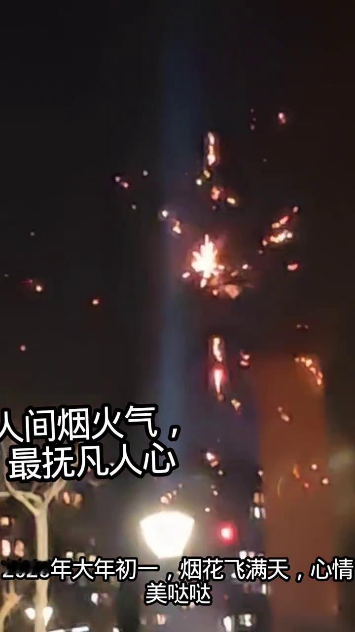 人间烟火气，最抚凡人心。
2026年大年初一，烟花飞满天，心情美哒哒。人间烟火气