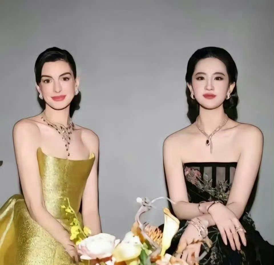 刘亦菲VS安妮海瑟薇 东西方美女的天花板 ​​​