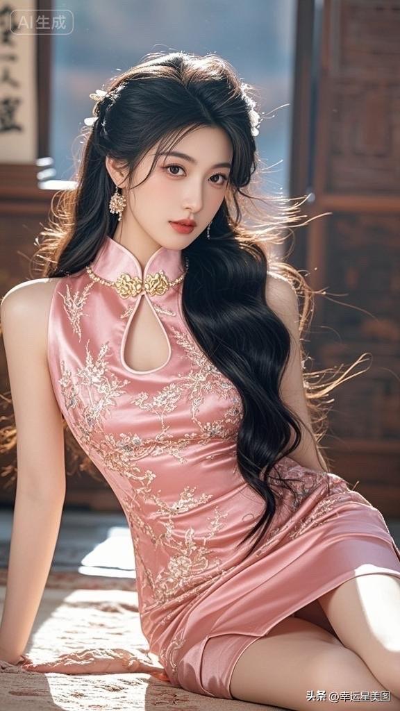 粉嫩古风少女，花枝招展，美不胜收！