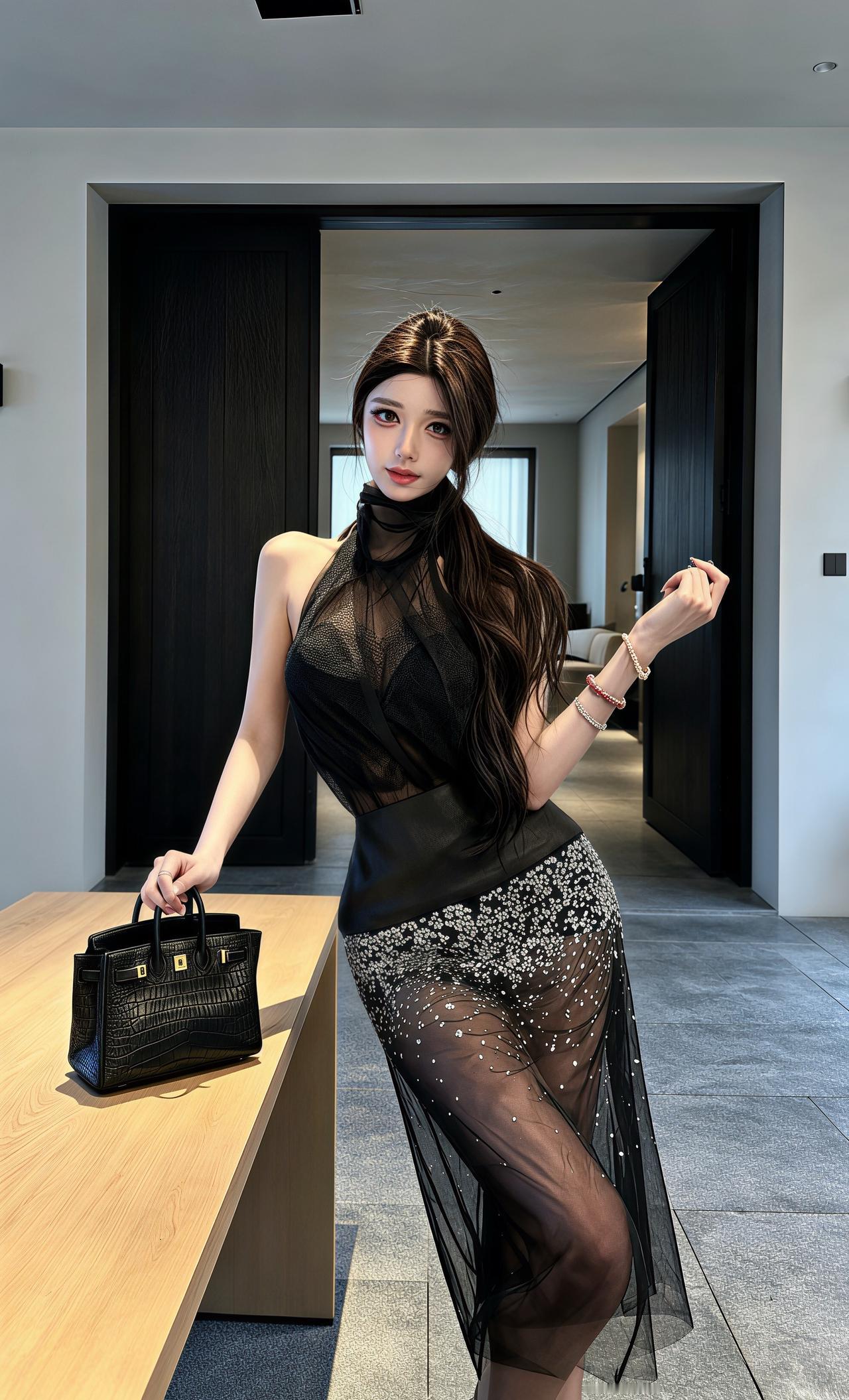 黑色系御姐穿搭 今日份高智感look