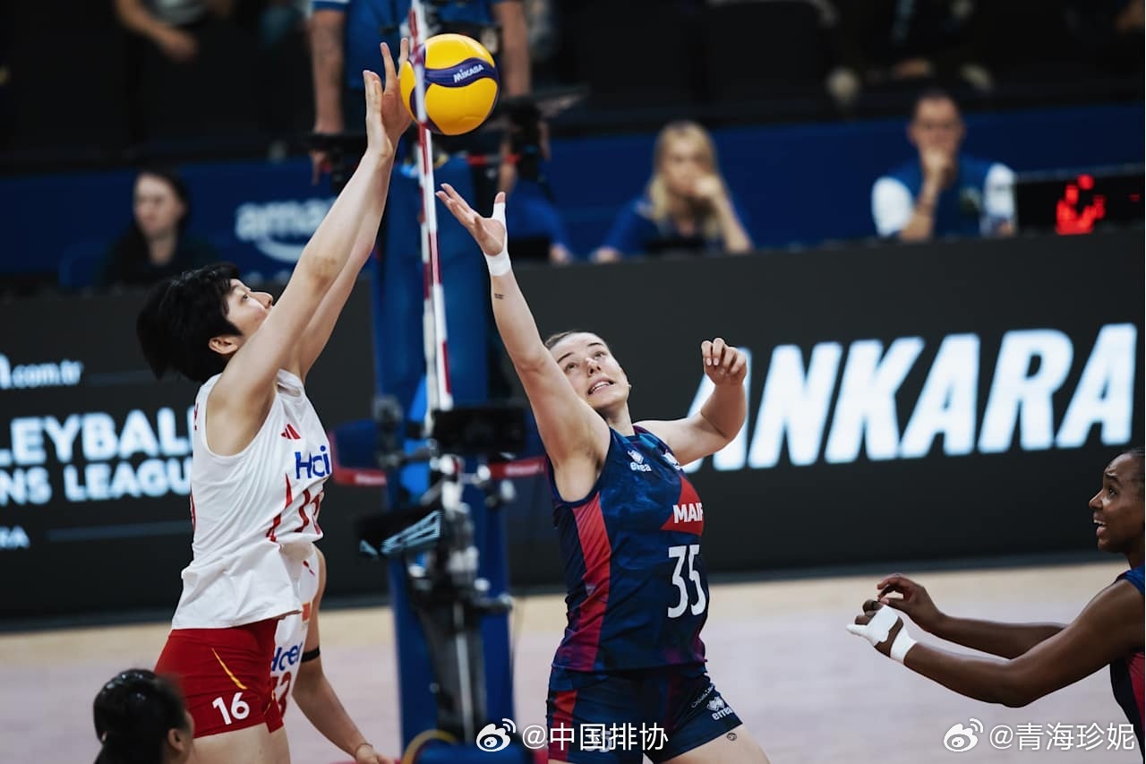 郭中楠 中国女排3-0法国女排郭中楠7分（7扣5中1失误0被拦、2拦）扣球成功率