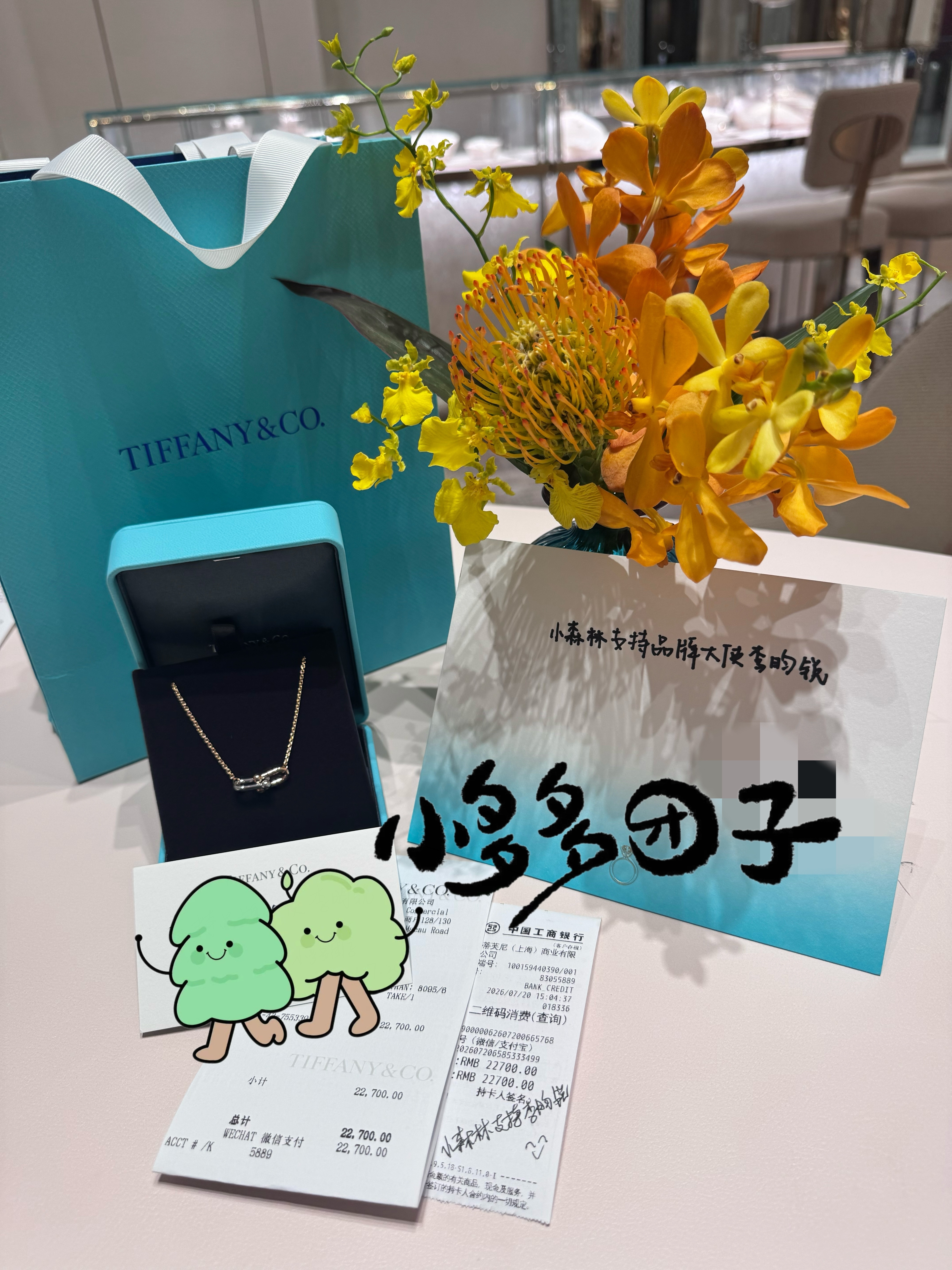 林林总总都是爱 🌲蒂芙尼品牌大使李昀锐 get小林同款～