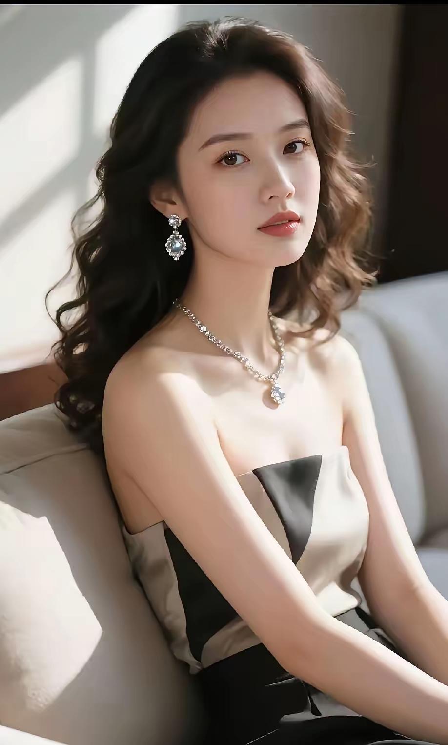 优雅气质，黑白配，闪耀珠宝，女神范儿