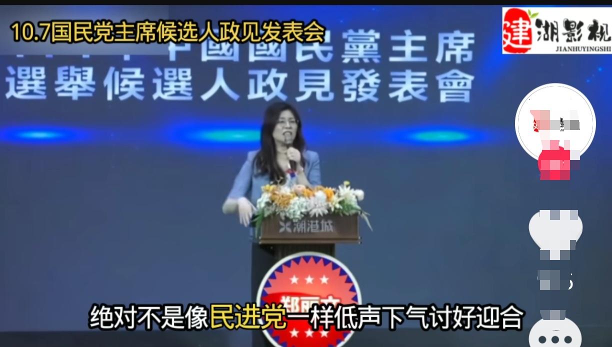 刚查了一下郑丽文
真是不查不知道，一查吓一跳
没想到，民调领先的国民党主席候选人