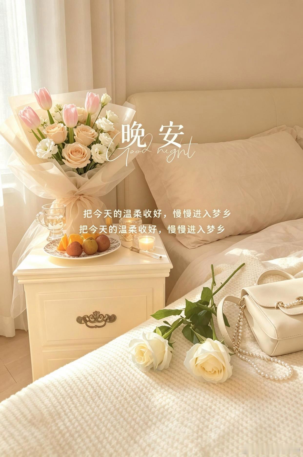 晚安 星光温柔，夜色静谧，世间所有美好，都值得耐心等待。不必急于求成，不必攀比他