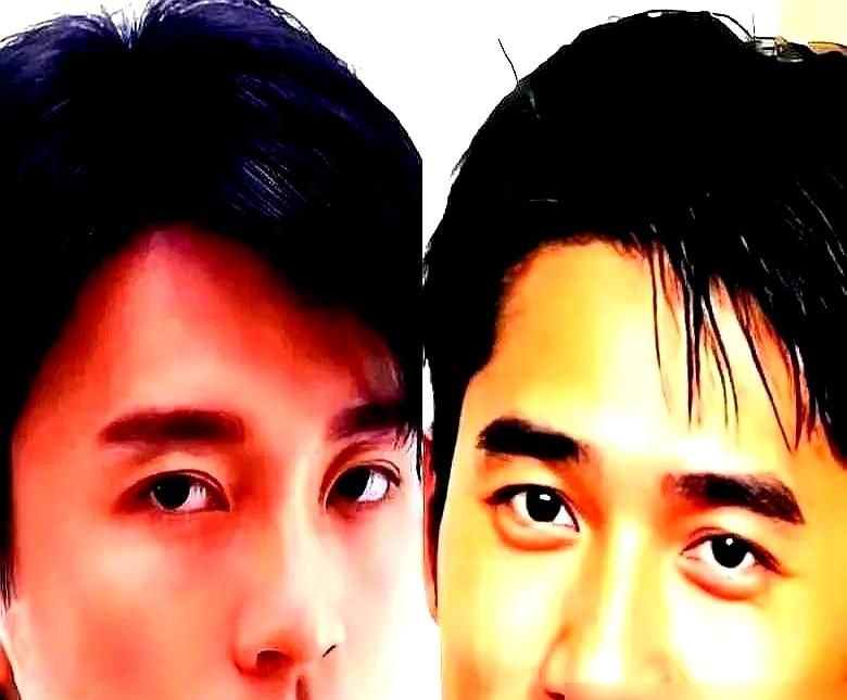 饭桌前俩影帝，整顿饭没敬酒没寒暄，死寂般没说一句话。
　　刘嘉玲端着酒杯看傻了。