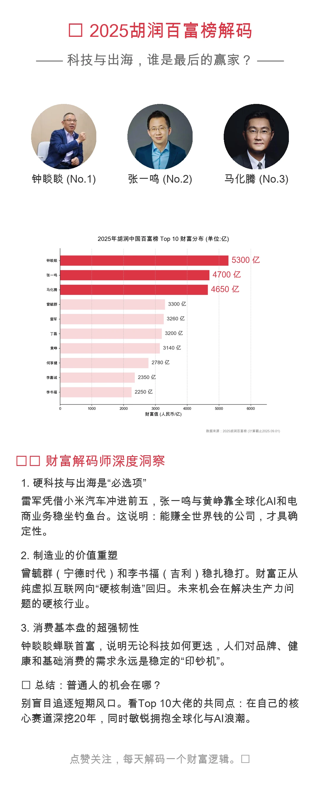 2025胡润榜，首富易主背后的财富逻辑变了？