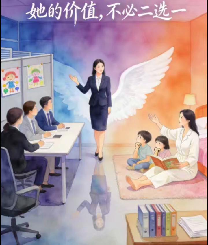 我的能力不在婚育栏里，她的价值不必二选一。她可以无限可能，也孕育事业的可能。她的