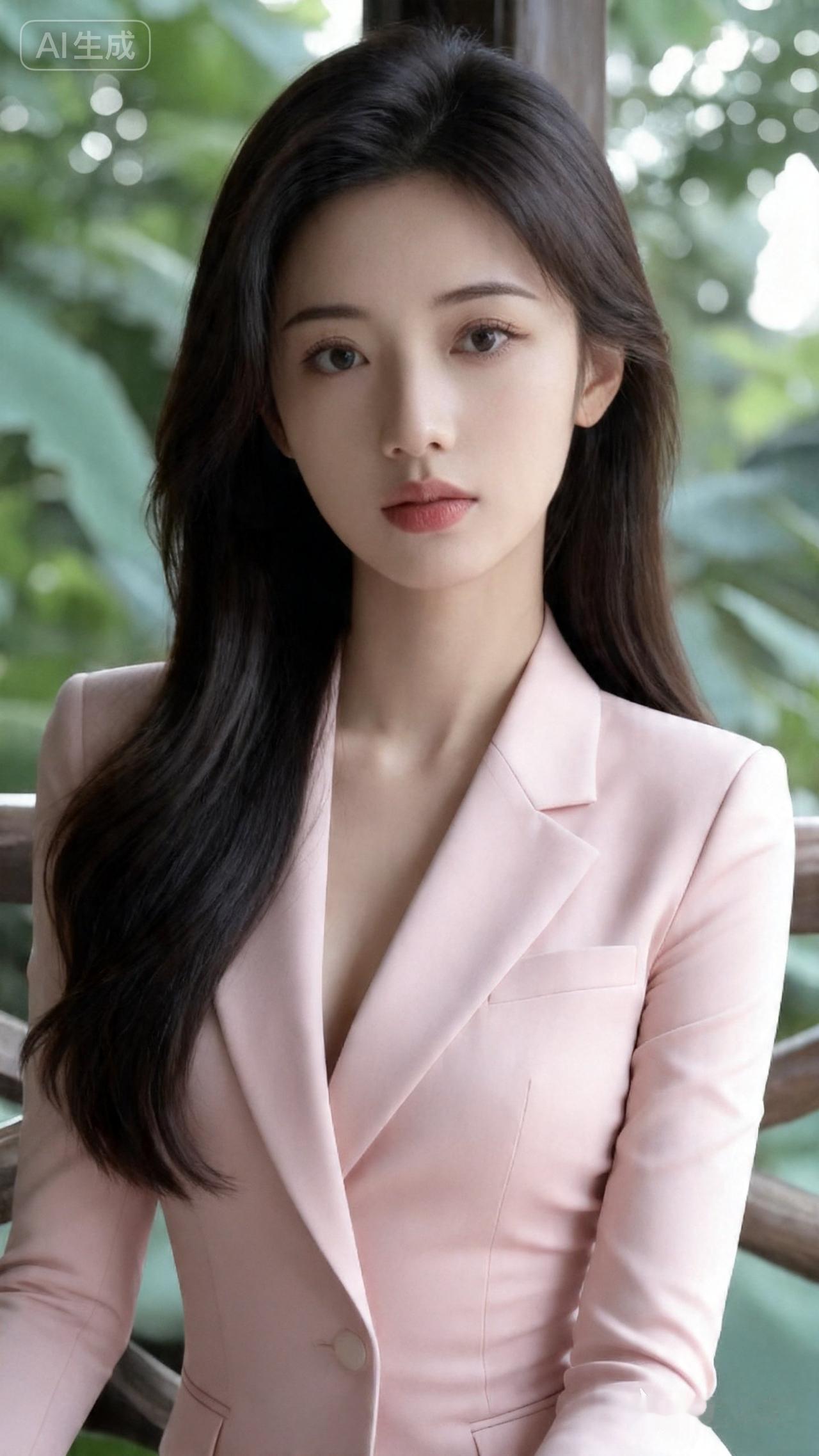 优雅粉西装，职场女性魅力无限！💄👠✨