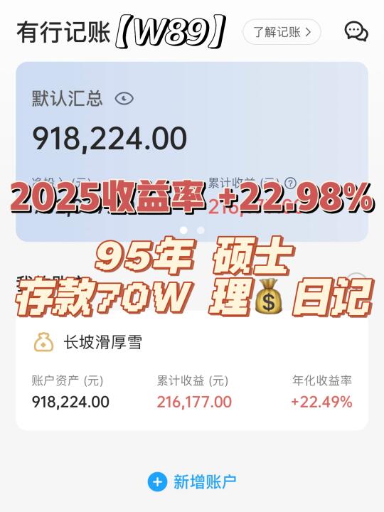 95年硕士| 存款70w | 理财日记 | W89