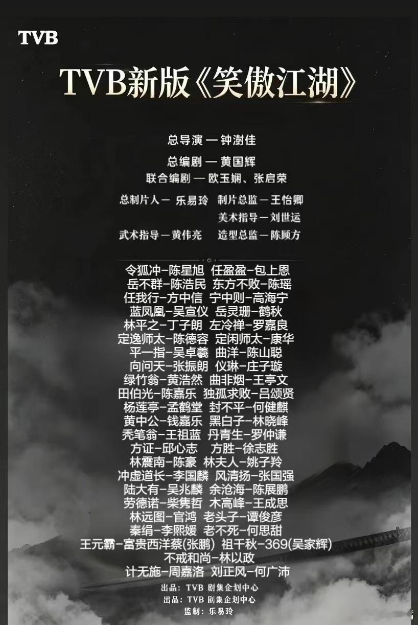 🍉内地tvb合拍翻拍《笑傲江湖》，阵容怎么看？ ​​​
