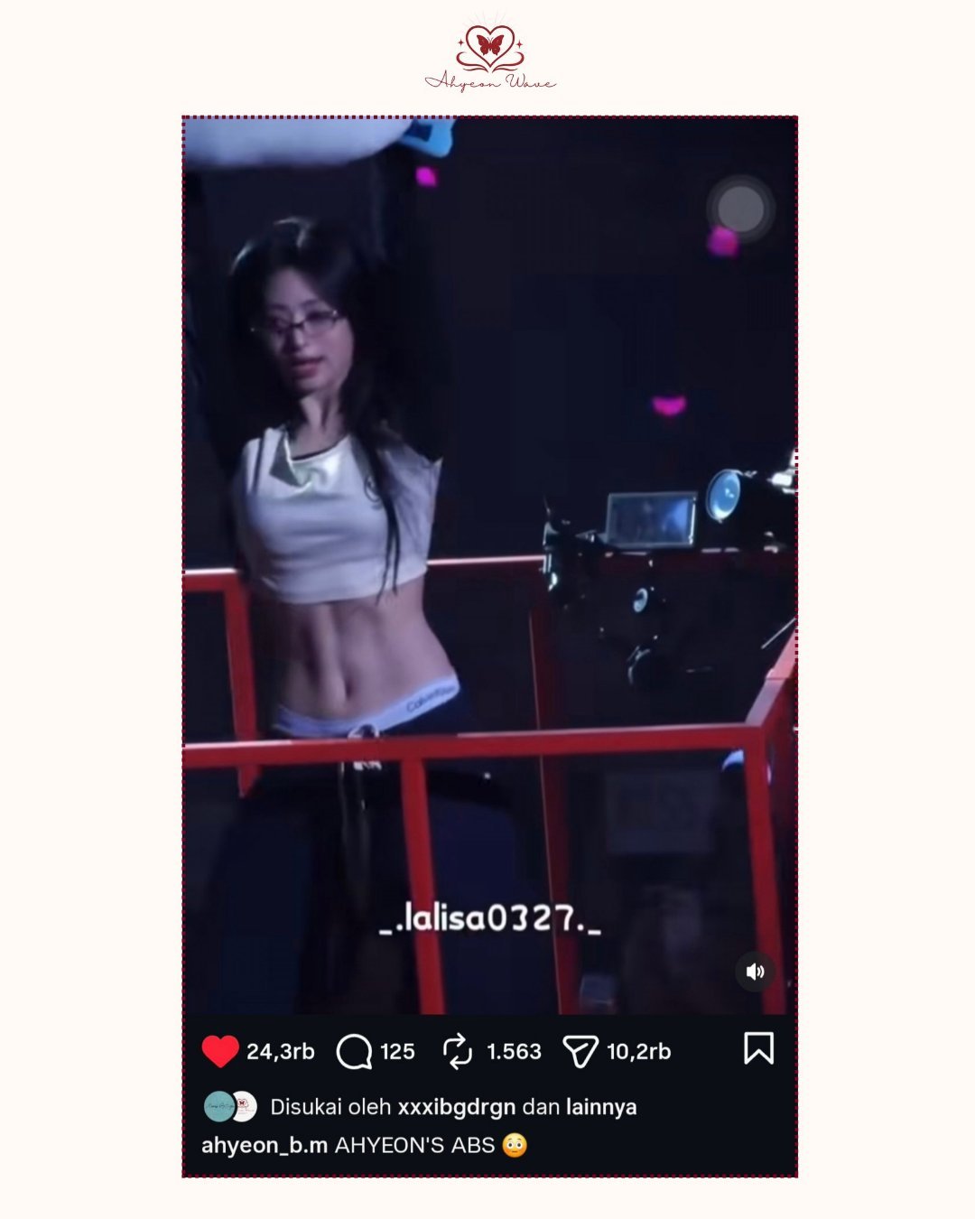 被偶像点赞了～ “我要哭了”权志龙前辈点赞了Ahyeon在首尔演唱会第二天活动的