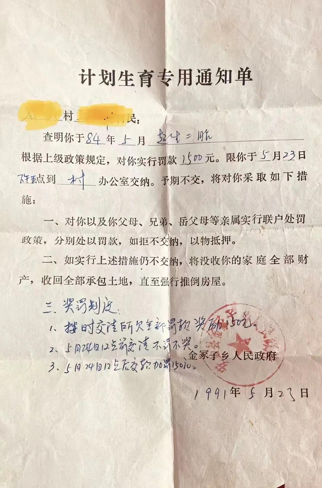 1991年这些罚款贵吗？