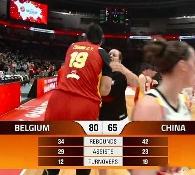 得到对手的认可！比利时教练谈张子宇：

“她非常高。”

“在篮下的威胁很大。”