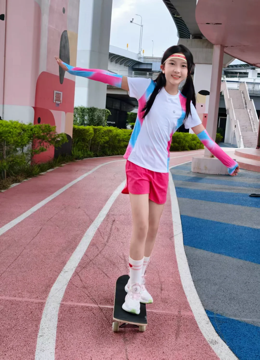 运动女孩日常～夏天也要滑板呀