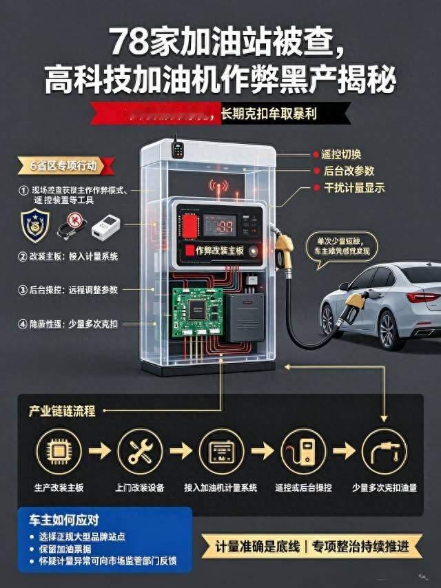 78家加油站被查！揭秘加油机高科技偷油黑产