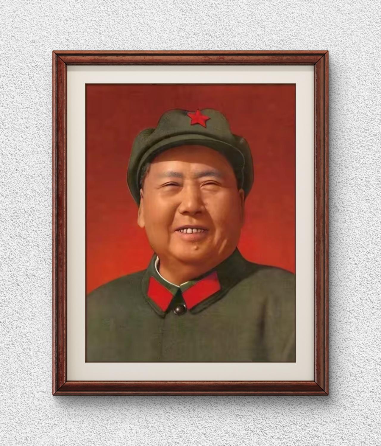 伟大领袖毛主席1976年在天安门城楼上