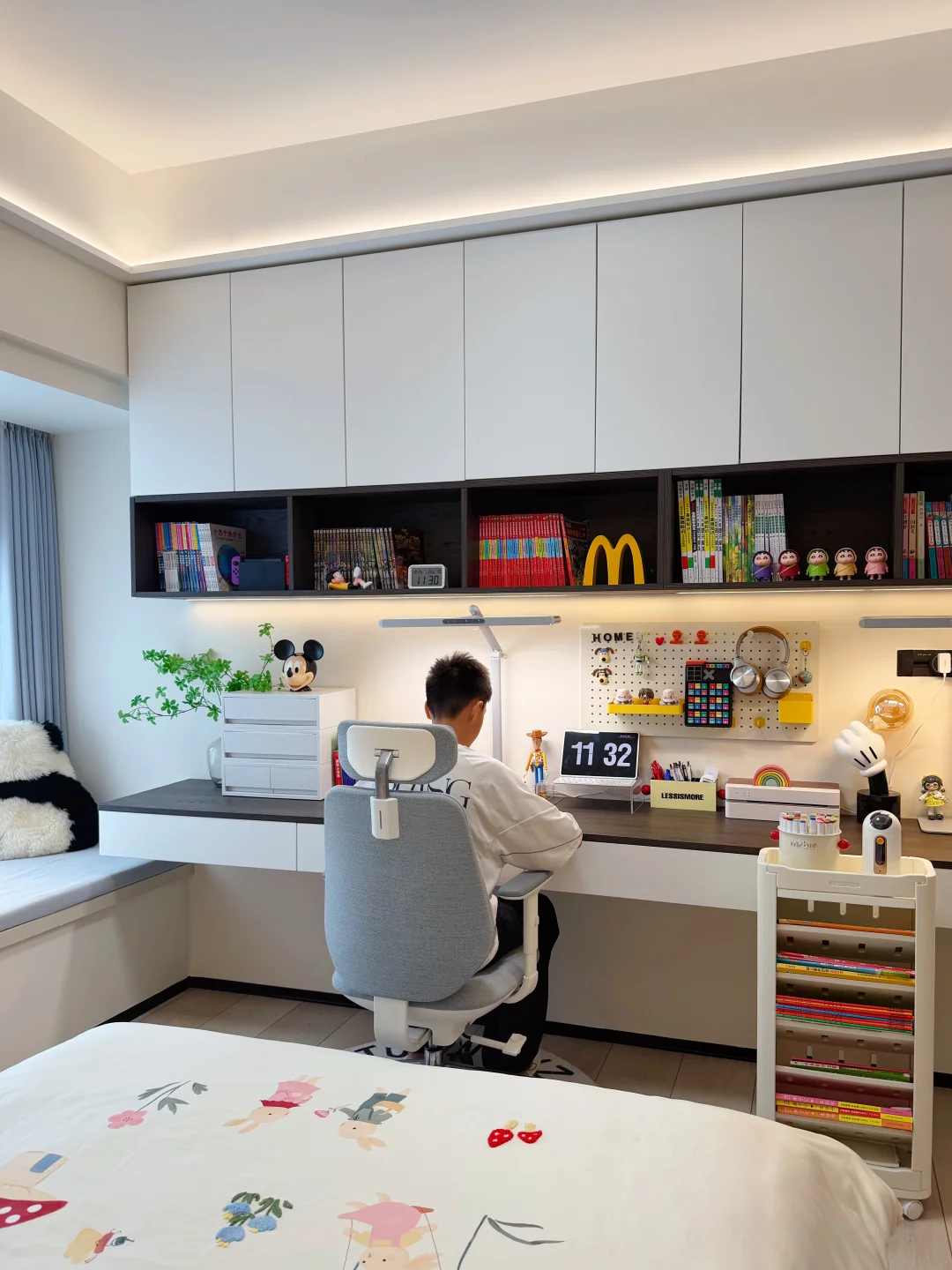 书房一体❗️儿童房装修，有娃家庭直接抄作业～