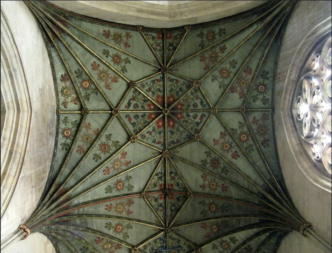 Victorian Decorated chancel ceiling...