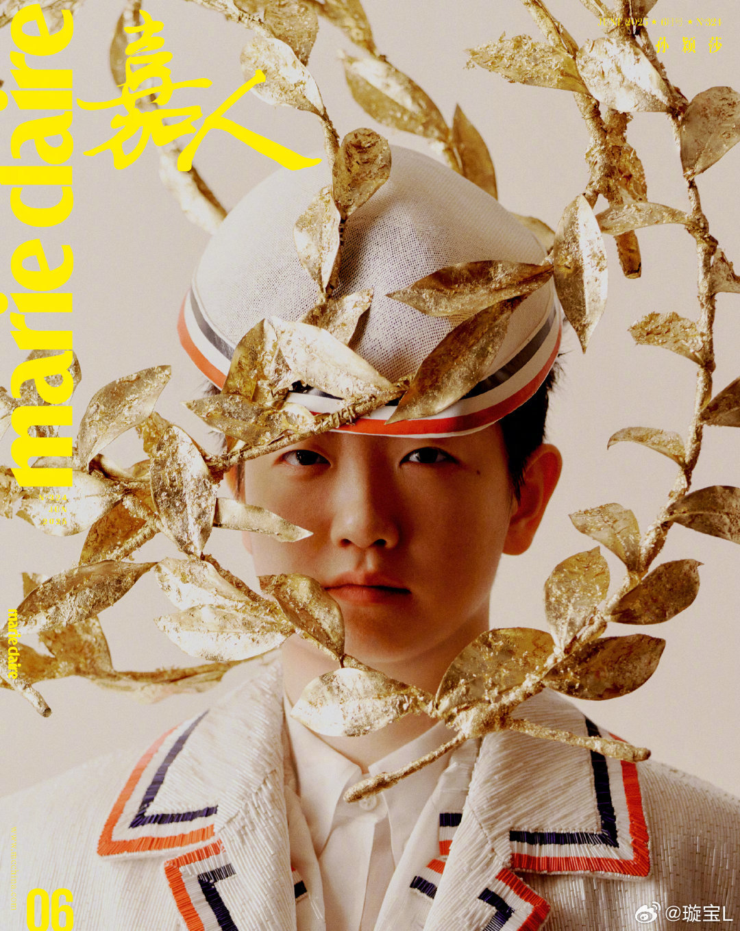 孙颖莎嘉人孙颖莎封面上身Thom Browne 2024秋冬高级定制，这件有特殊