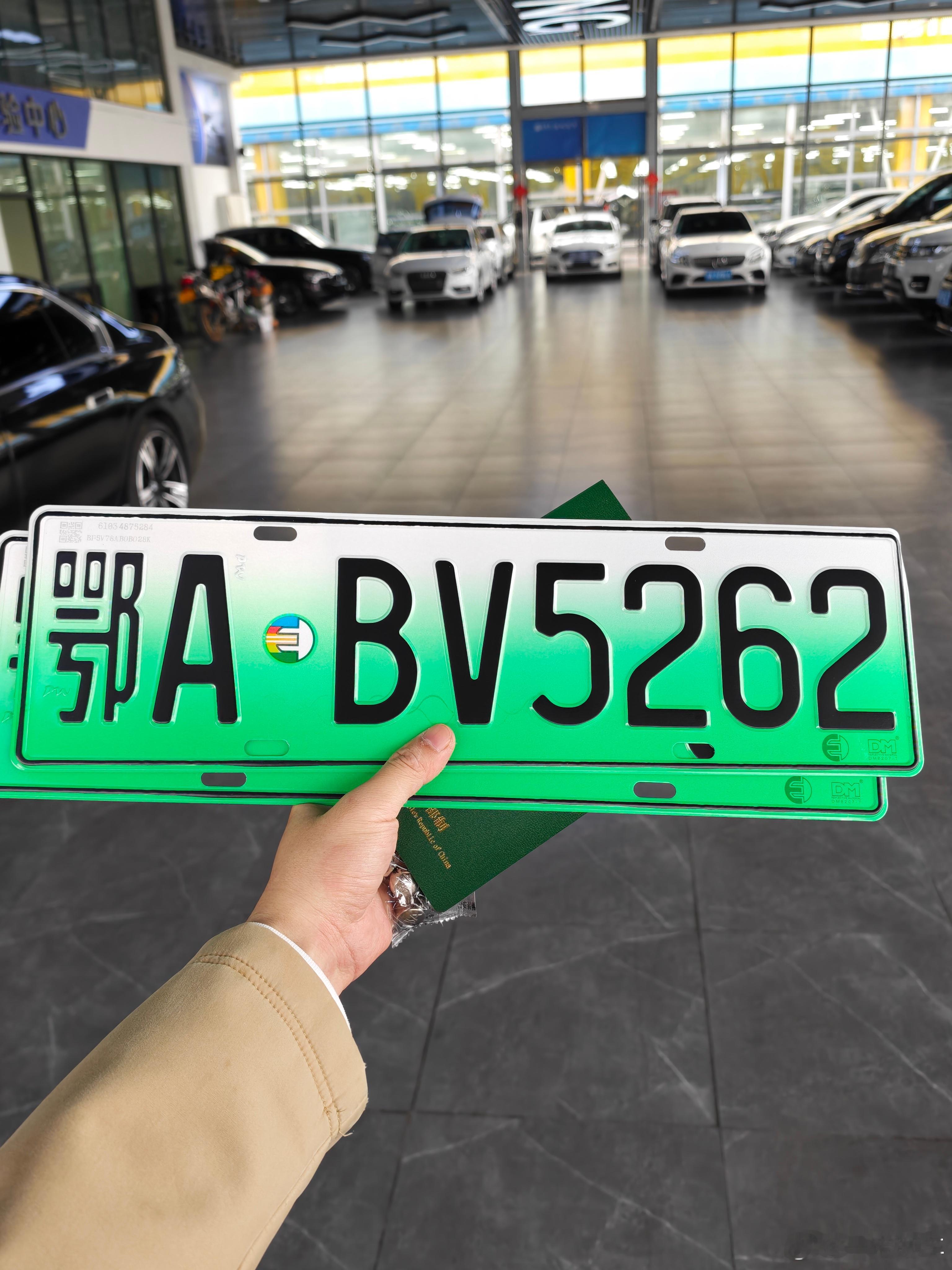 我选电车车牌的手气跟油车比不了啊 这都啥号码啊 武汉·一诺汽车