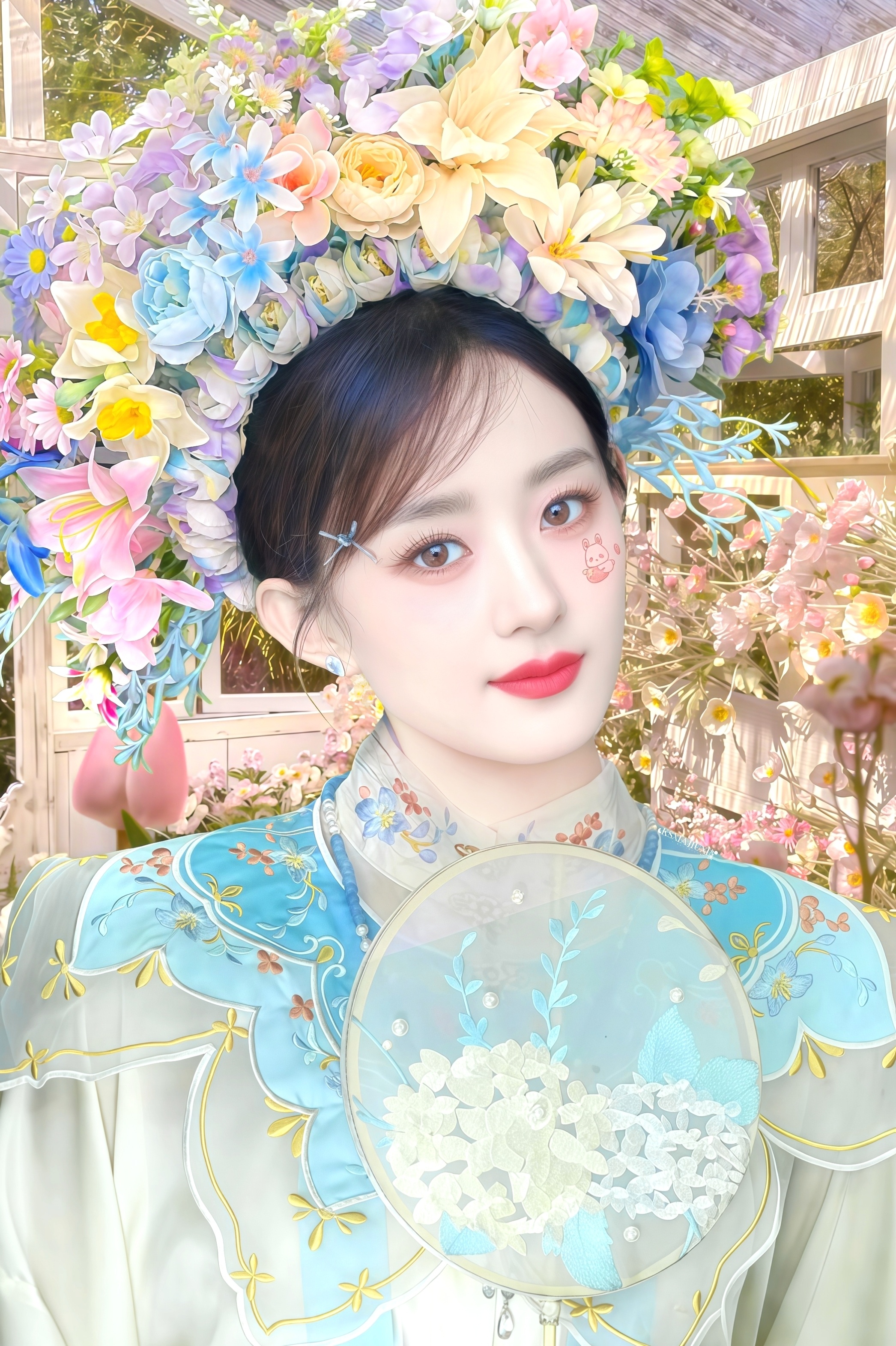 赵丽颖的簪花如此火，怎么都好看谁看了不心动💗 ​​​