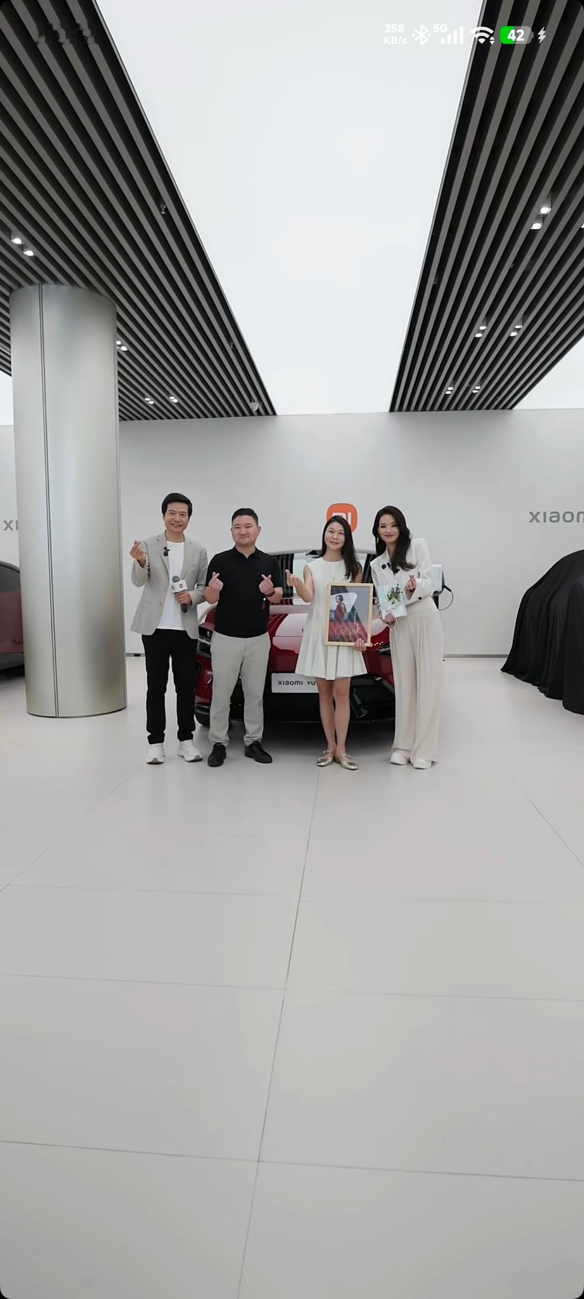 小米YU7 GT 交付现场，第五位车主。 