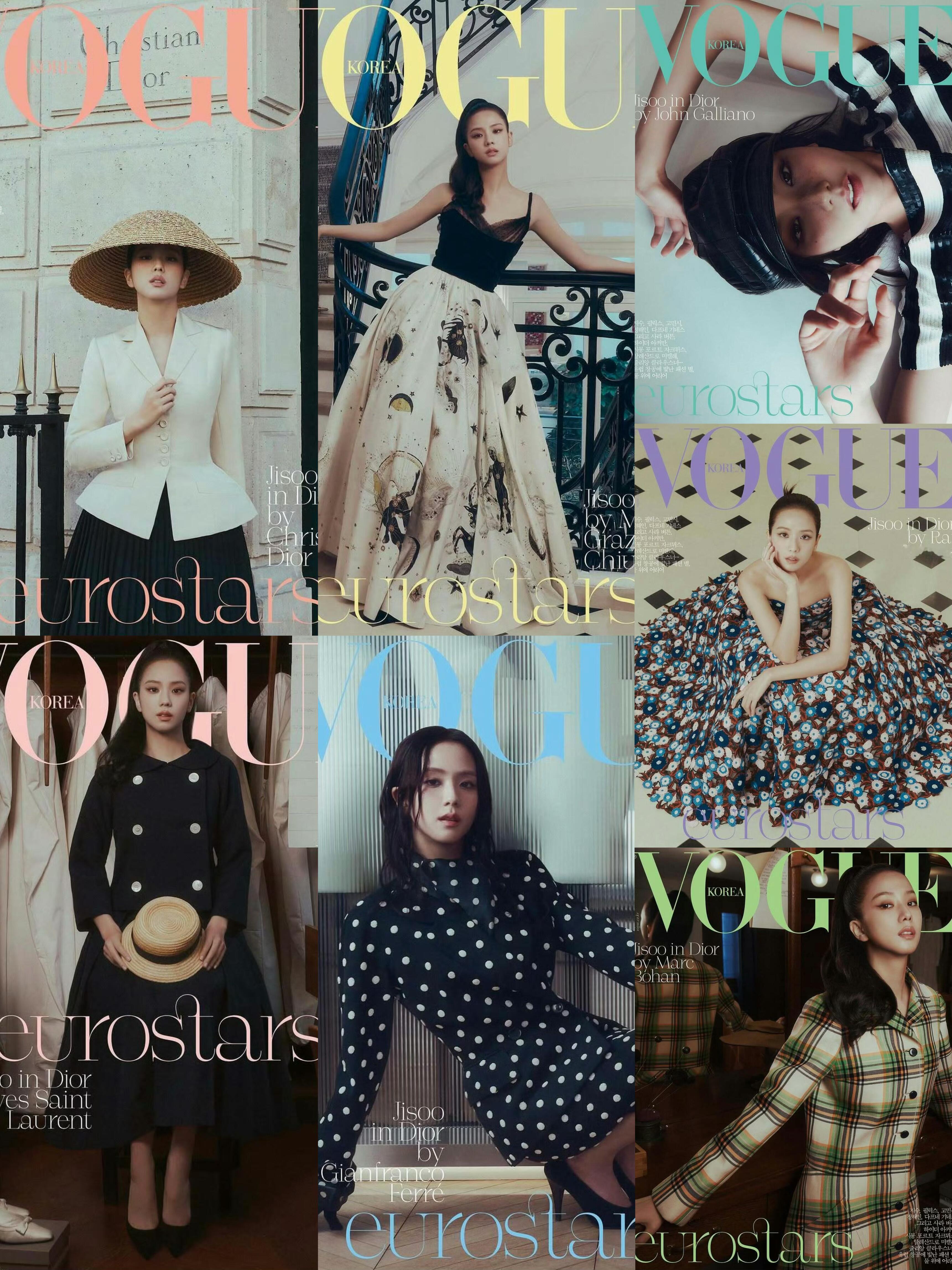 Vogue Korea April 2025 ：金智秀七封迪奥全球品牌大使金智秀