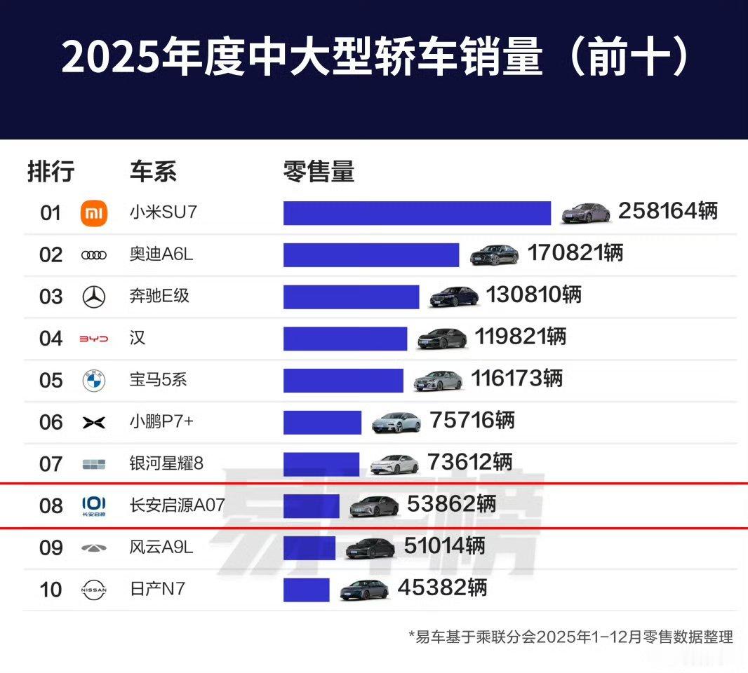 2026年，各家都依然还在着力发展大型车，而在中大型纯新能源领域，似乎并没有那么