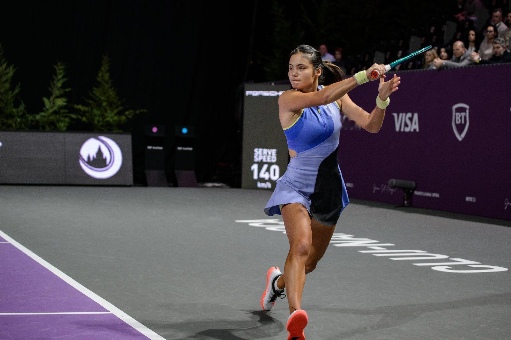 拉杜卡努晋级四强💪WTA250克卢日-纳波卡站1/4决赛，头号种子拉杜卡努以6