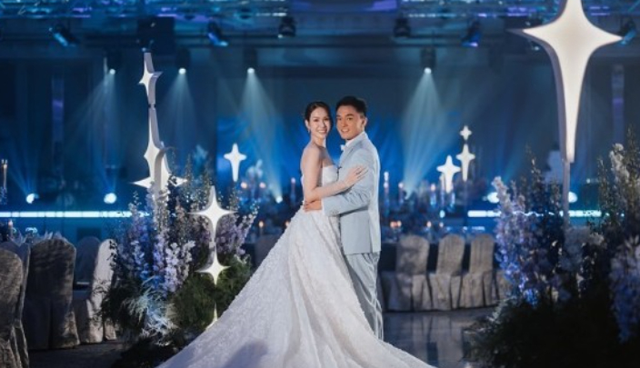 杨明庄思明婚礼 杨明庄思明今日于吉隆坡举行婚礼，圈内圈外好友到场庆祝二人结婚，恭