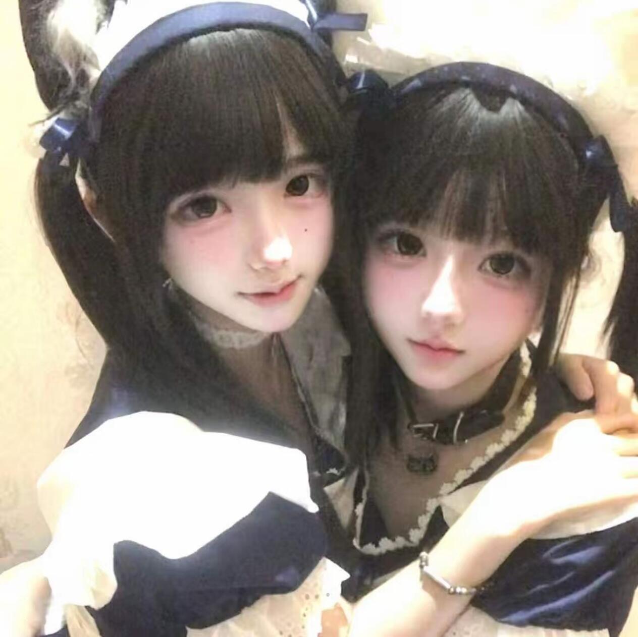真人闺蜜头像｜双人头像｜他們都好麻煩 只有你 說再多話都很可愛 